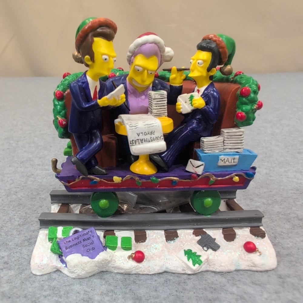 The Simpsons Holiday Payola Christmas Express Collection Fat Tony Figurine 2005 - Picture 1 of 5